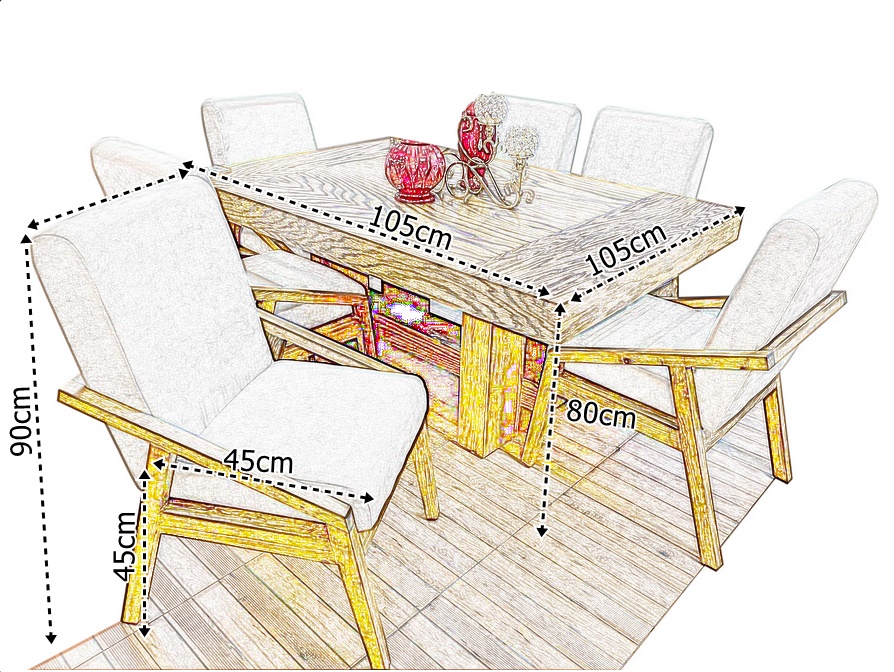 Comedor Diamante 6 Plazas