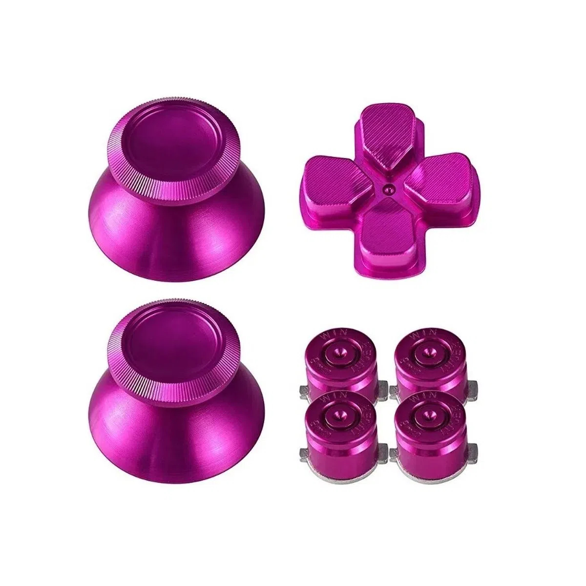 Set Botones + Desarmador + Tornillos Compatible PlayStation 4 (Rosa)