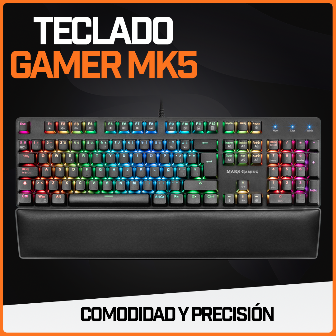 Teclado Gamer Rgb Mecánico Profesional Usb Reposamuñecas 