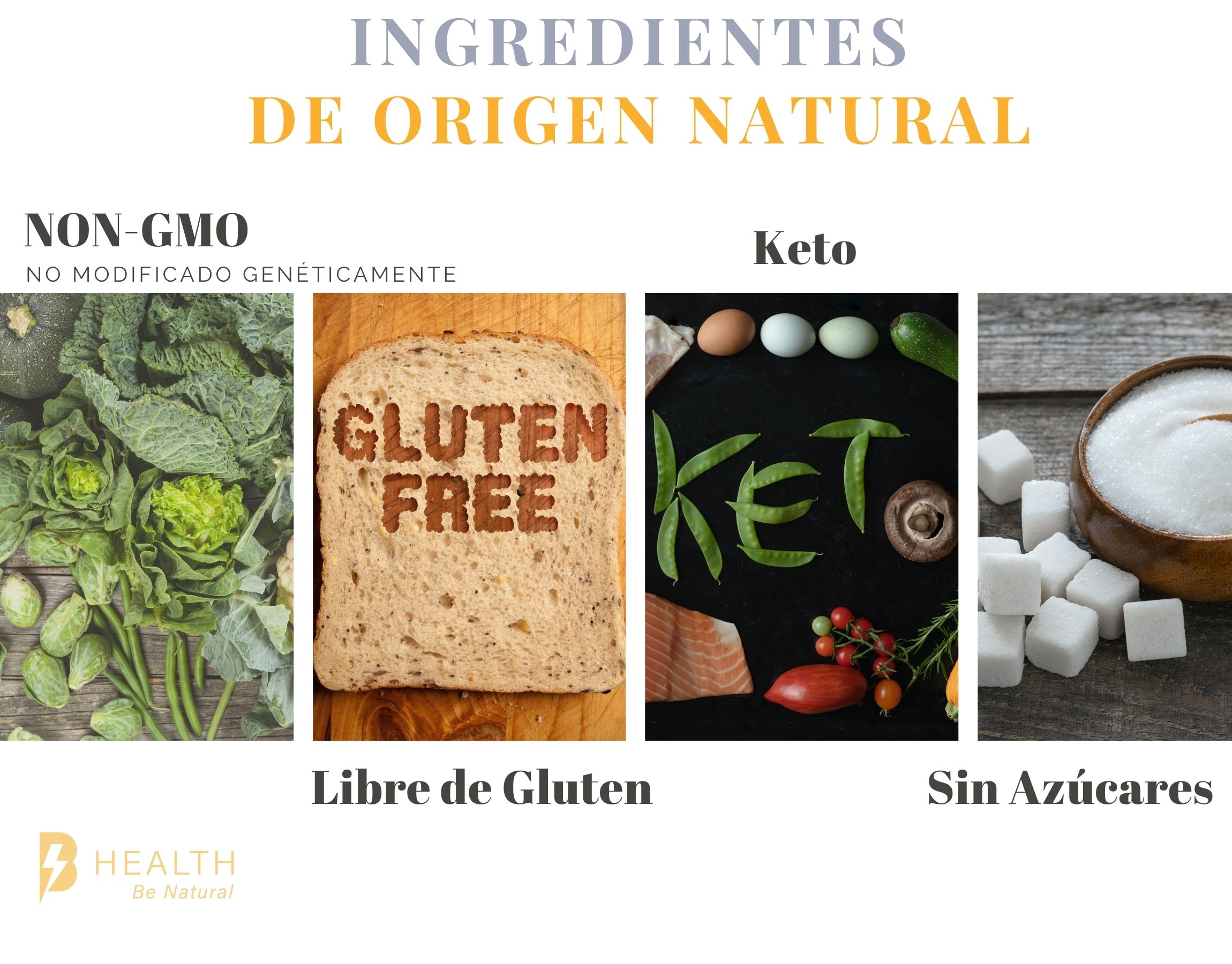 Citrato de potasio, 100% NATURAL, B Health Be Natural, Sin Azúcar, Keto -240 cápsulas de 500 mg c/u