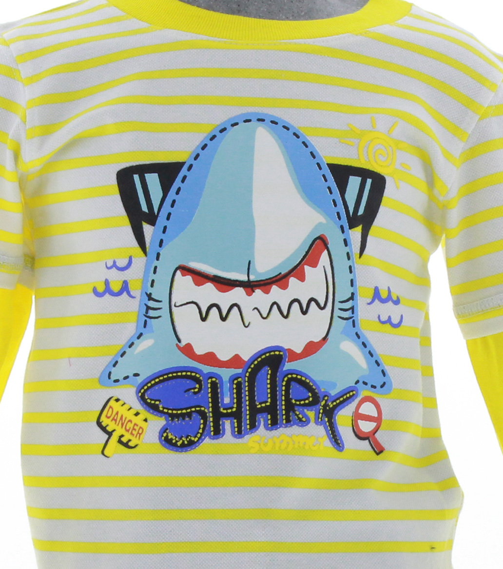 Playera Niño Bebe Amarilla 3248 1 a 6 Años.