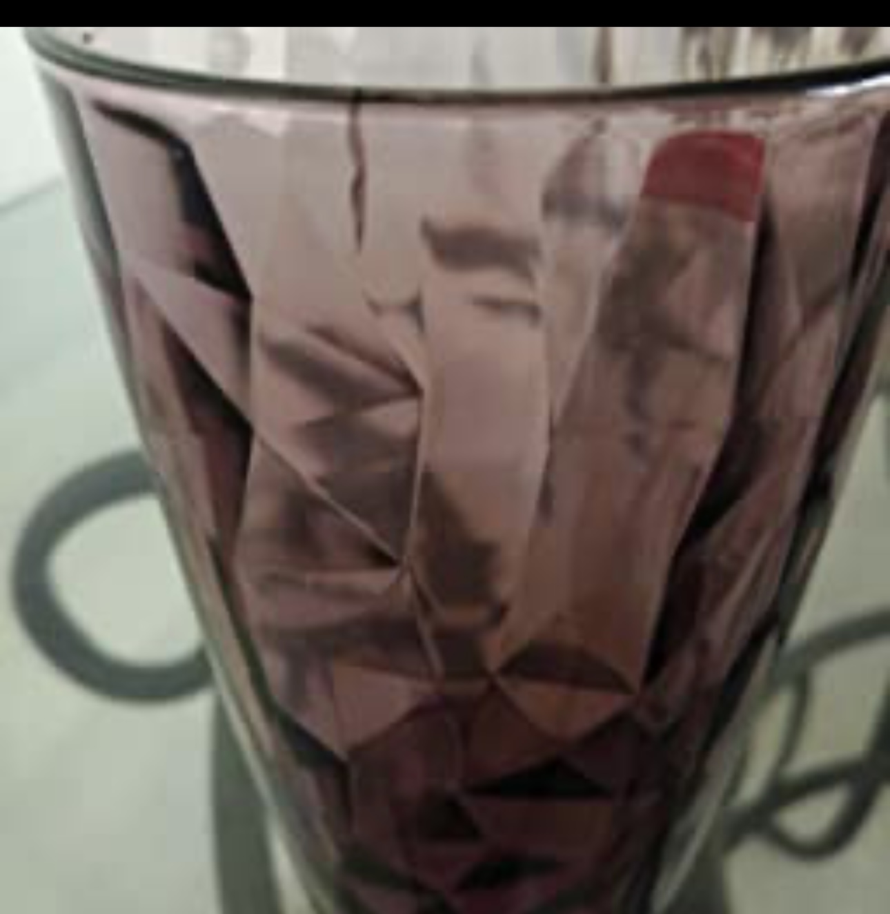  Vasos Color Morado 6 Piezas 470 Ml De Vidrio