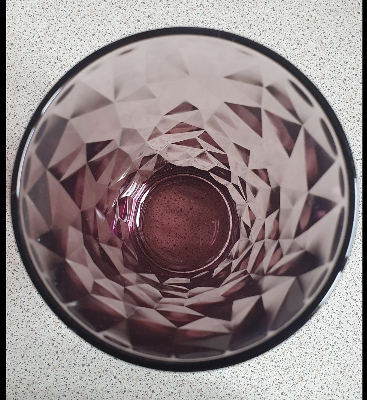  Vasos Color Morado 6 Piezas 470 Ml De Vidrio