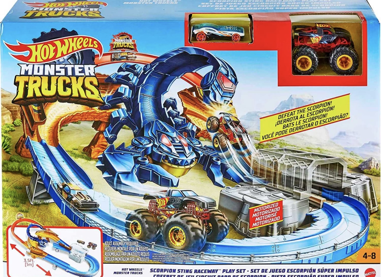 Pista Hot Wheels Monster Trucks Escorpión Súper Impuls Precio ML Mercado