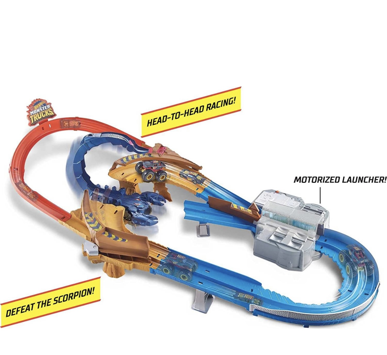 Pista Hot Wheels Monster Trucks Escorpión Súper Impuls Precio ML Mercado