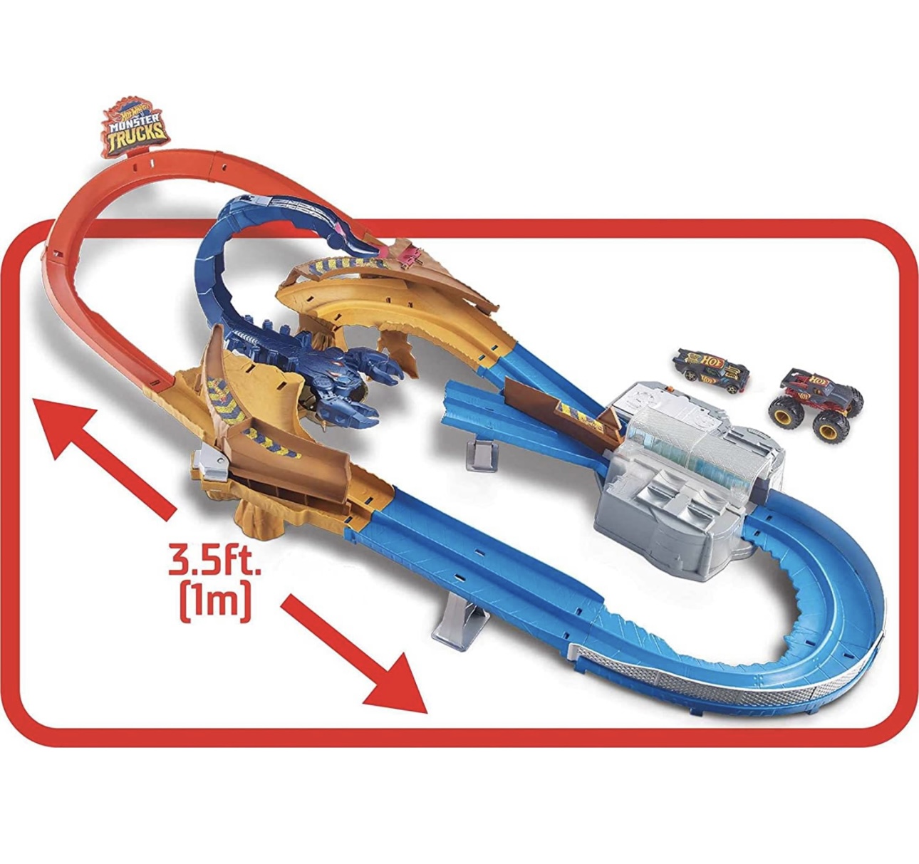 Pista Hot Wheels Monster Trucks Escorpión Súper Impuls Precio ML Mercado
