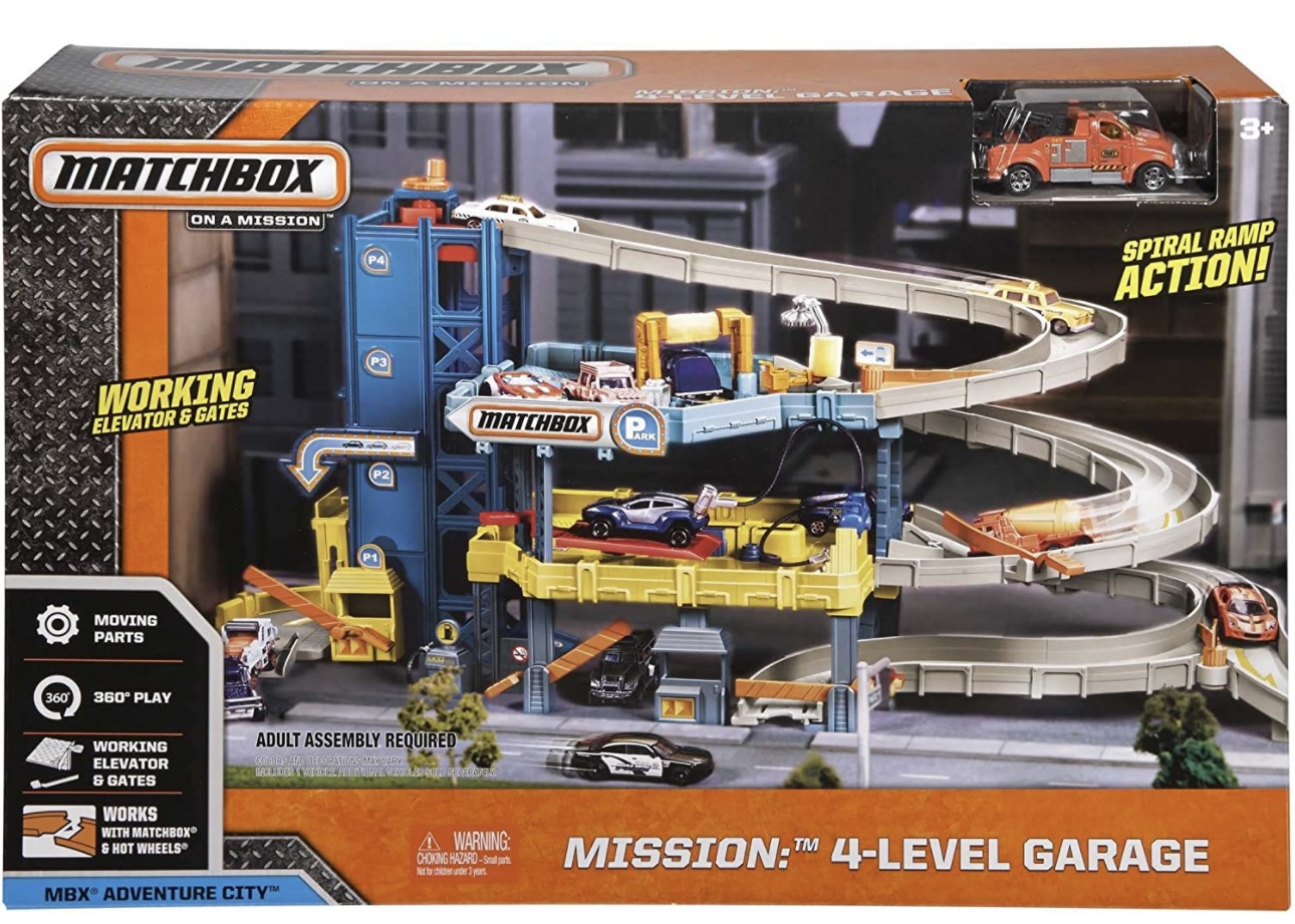 Pista De Carros Matchbox 4 Niveles Garage Lavado
