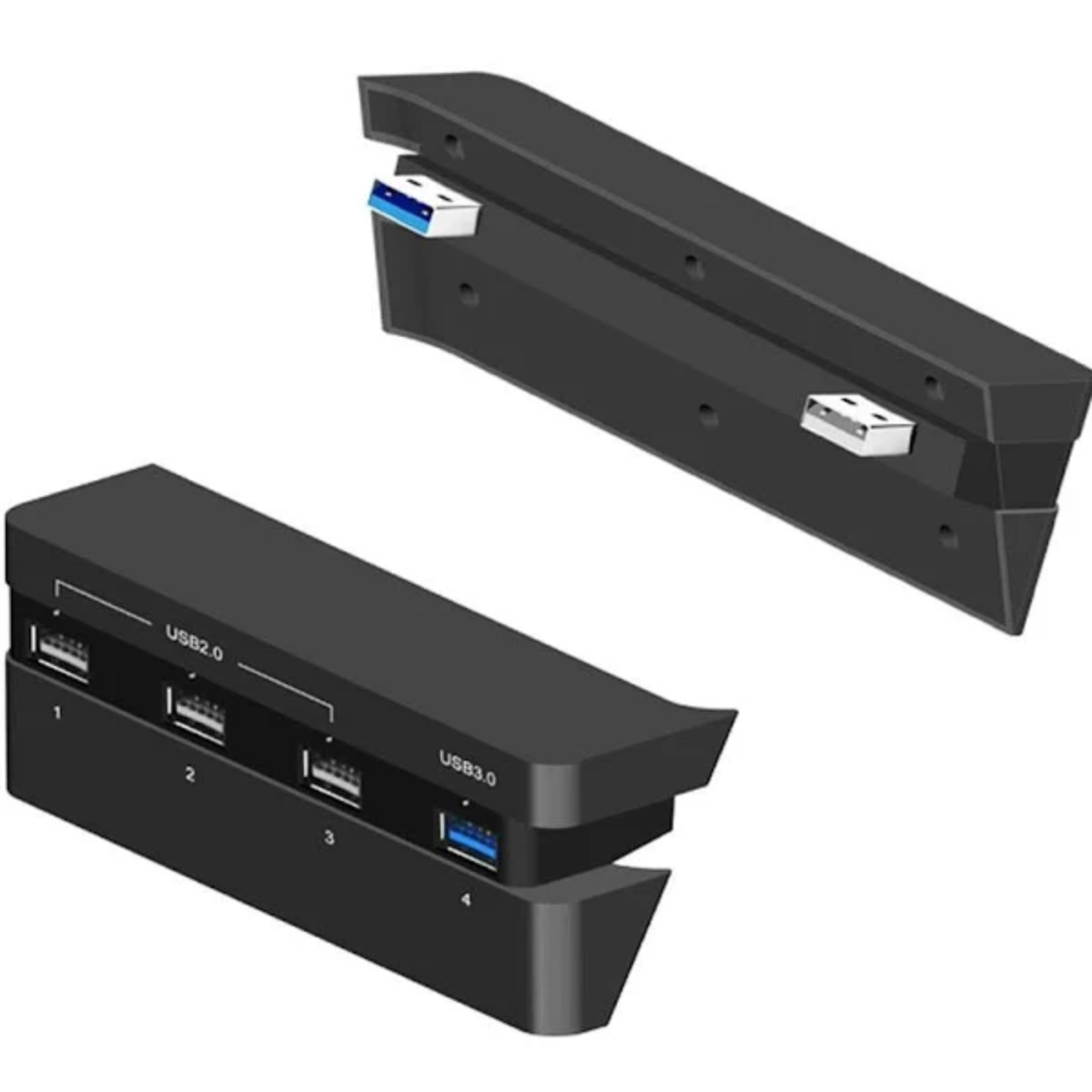 Puertos Extra USB Compatible PlayStation 4 Slim (Negro) TP4-821