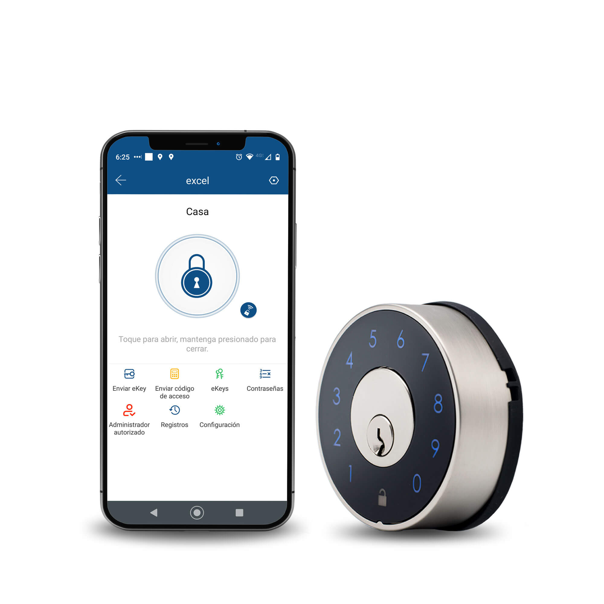 Cerradura Electrónica con Contraseña y WiFi Excel para Airbnb EXC-324