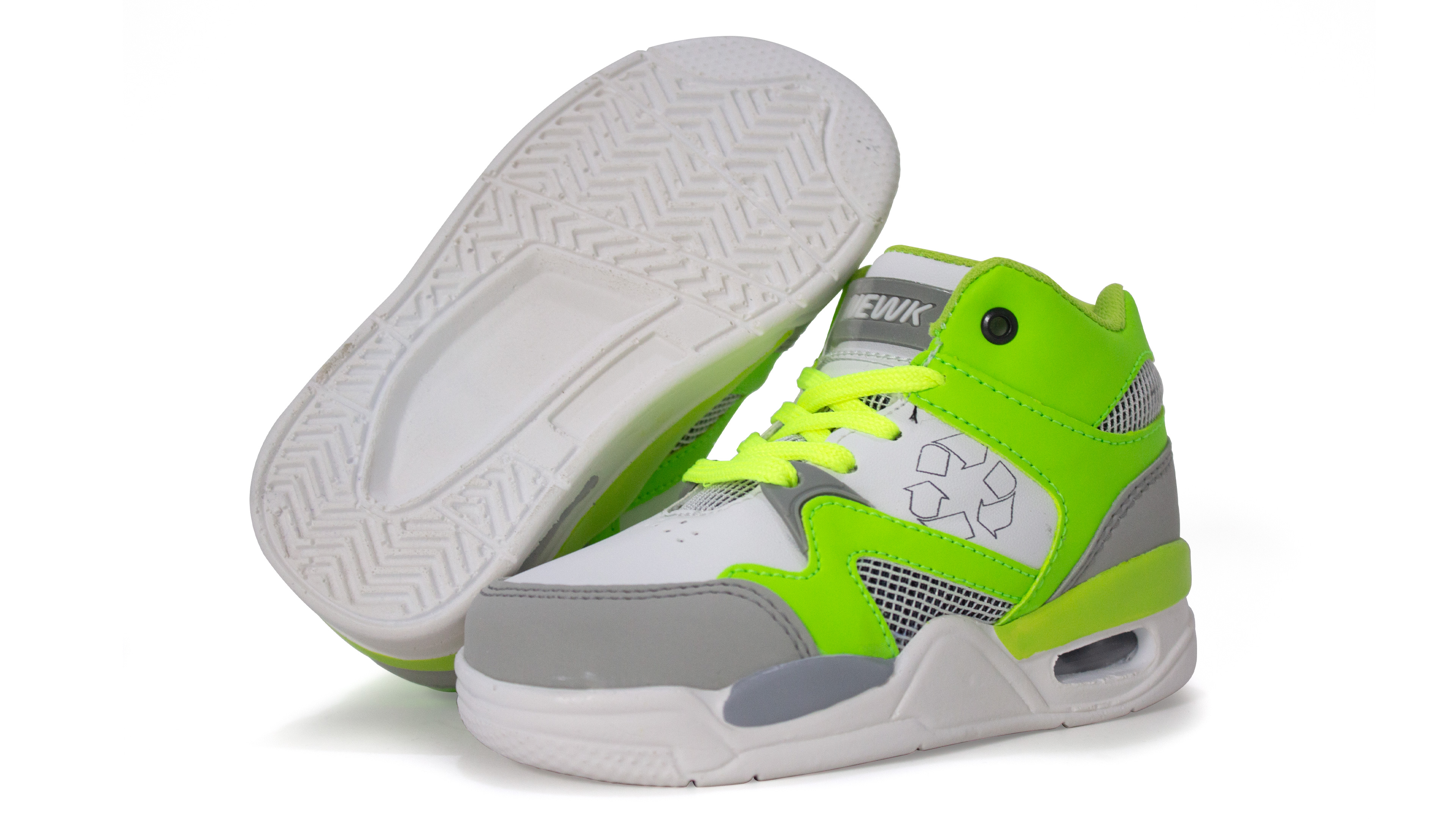 Tenis Newk Infantil Línea Mirra V2 Color Verde Gris Claro