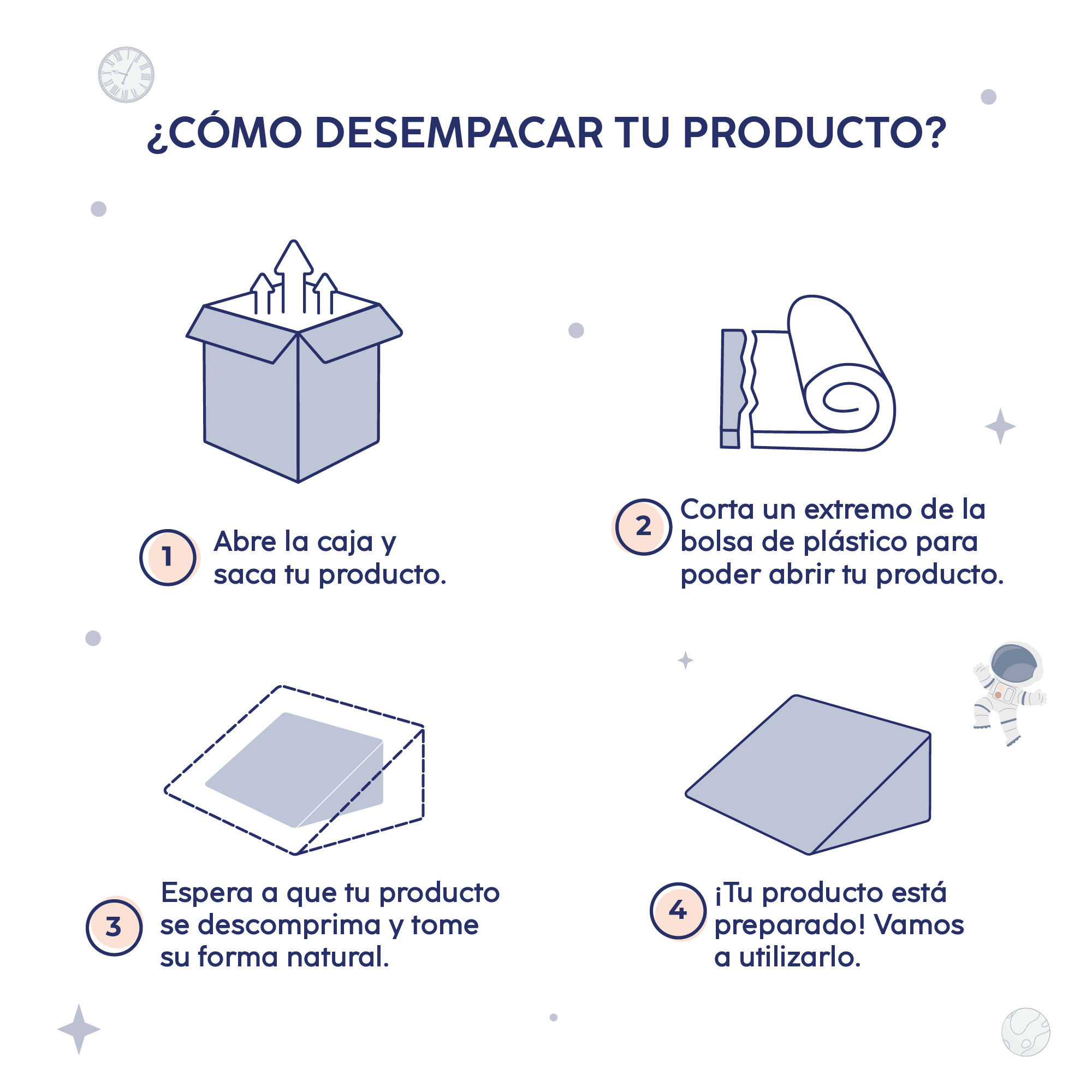 Almohada Cuña Multifuncional Terapéutica de Base Firme