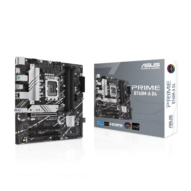 Tarjeta Madre ASUS Micro-ATX PRIME B760M A D4, S-1700, Intel B760  