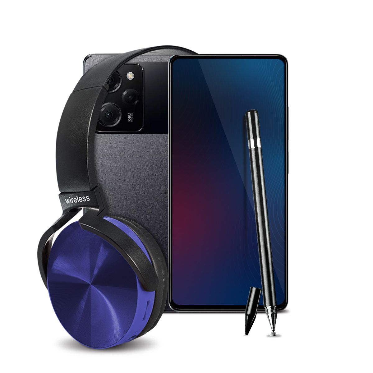 Combo Celular Xiaomi Poco X5 Pro 5G 8GB 256GB 6.67Pulg FHD+ Negro + Audífonos + Lápiz