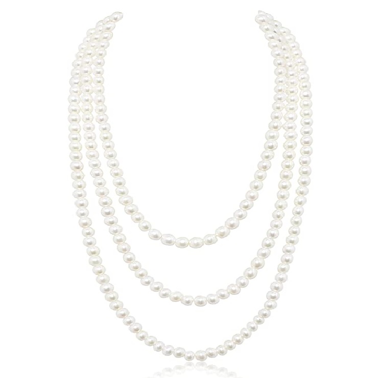 Collares Juntos Perla Cultivada Barroca Broche Chapa De Oro A037