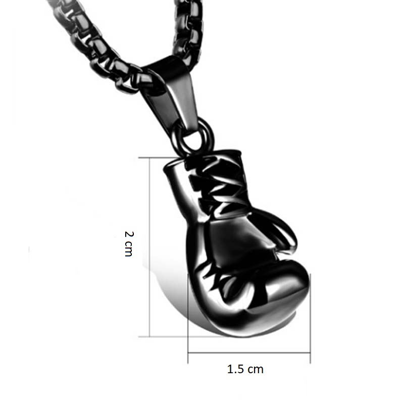 Collar Guante De Box Negro