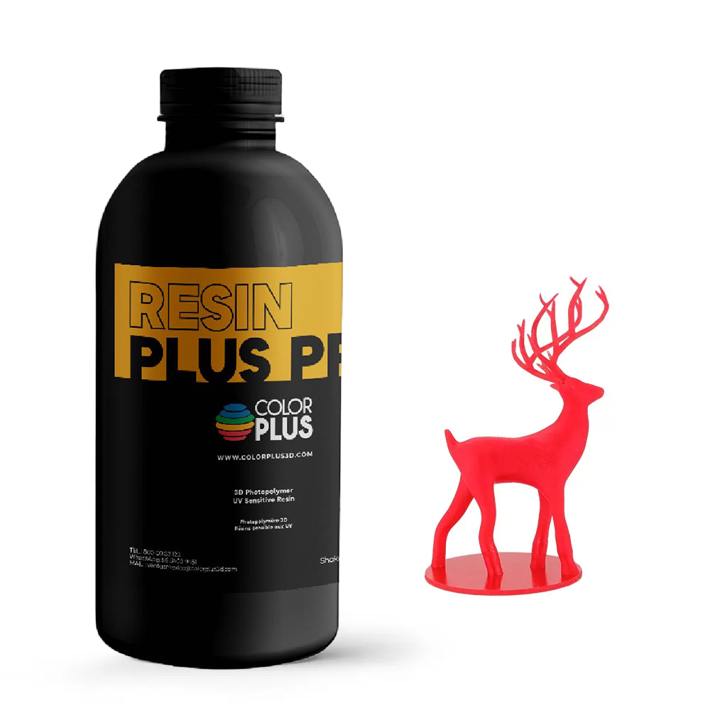Resina Uv Para Impresora 3d Color Plus 1 L Roja
