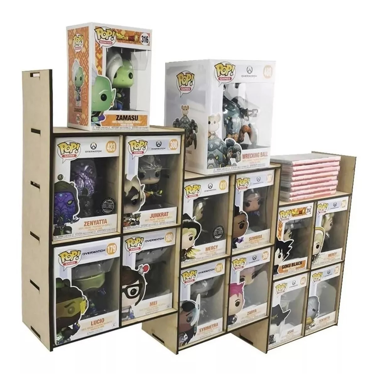 Exhibidor Modular Funko Pop Coleccionador Mdf Multiusos