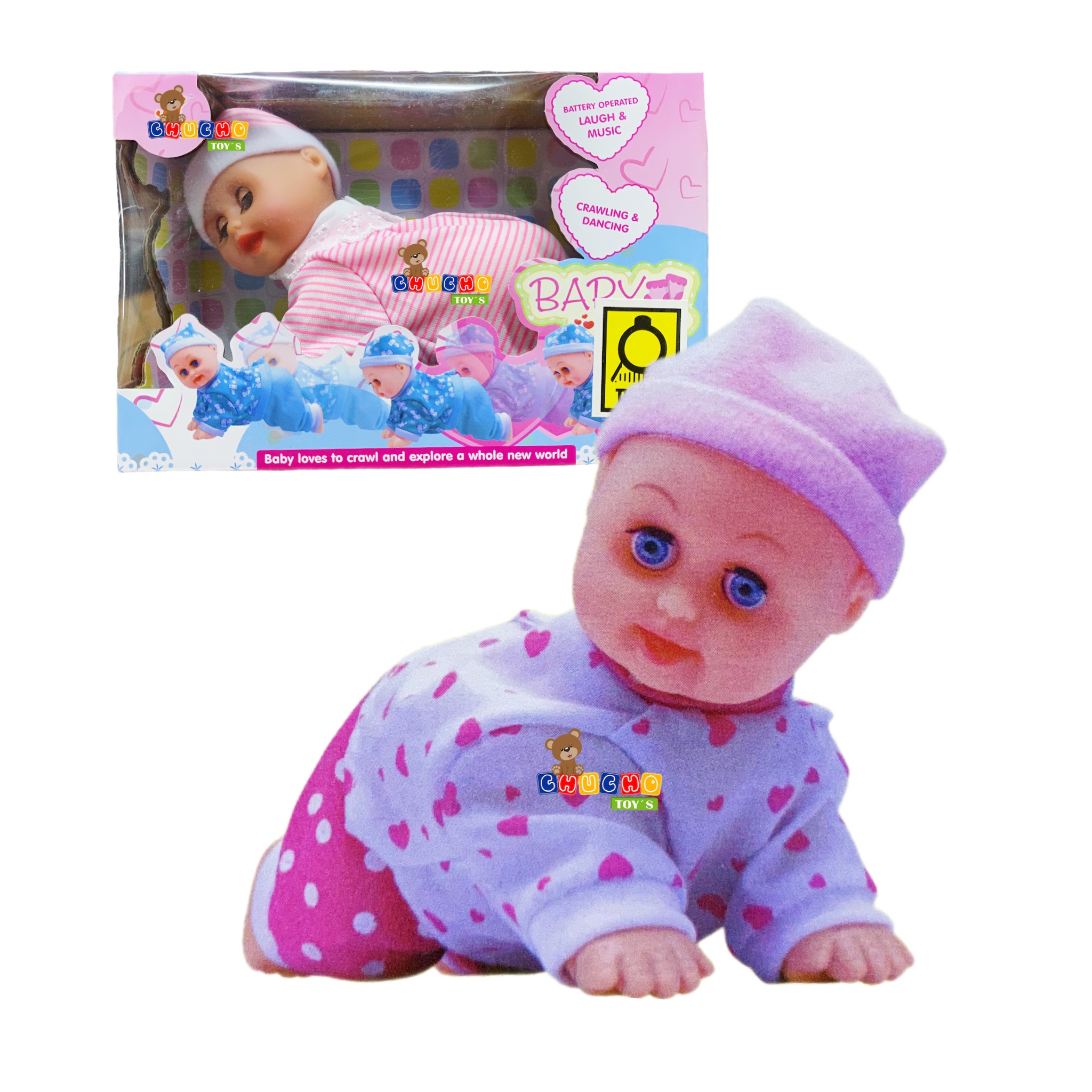 Bebe Gateador Juguete Con Sonido Y Movimiento