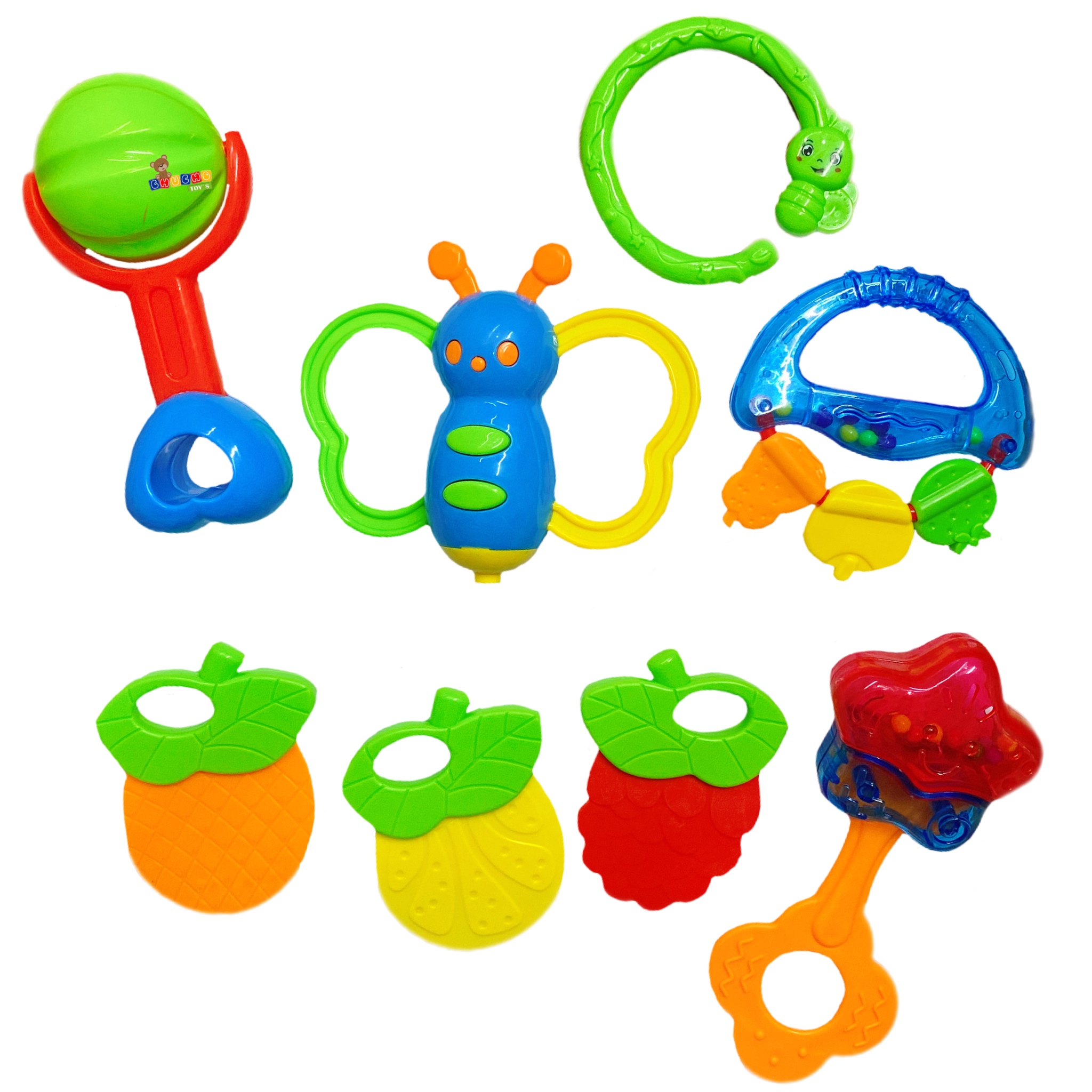 Juego De Sonaja Para Bebé Sonajeros 8pz