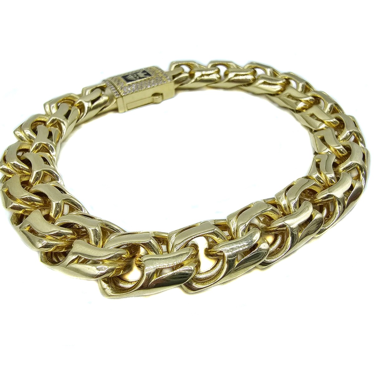 Pulso De Tejido Chino Oro 10k Italiano