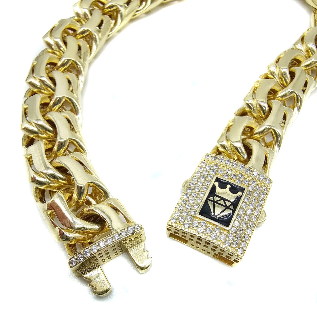 Pulso De Tejido Chino Oro 10k Italiano