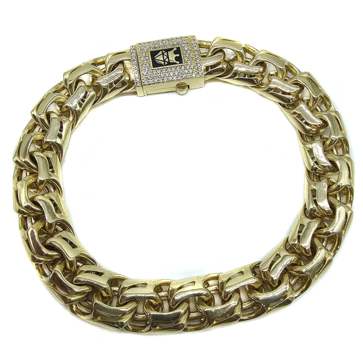 Pulso De Tejido Chino Oro 10k Italiano