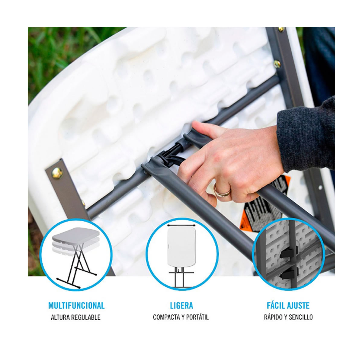 Mesa Plegable Lifetime Personal 66 x 46 cm