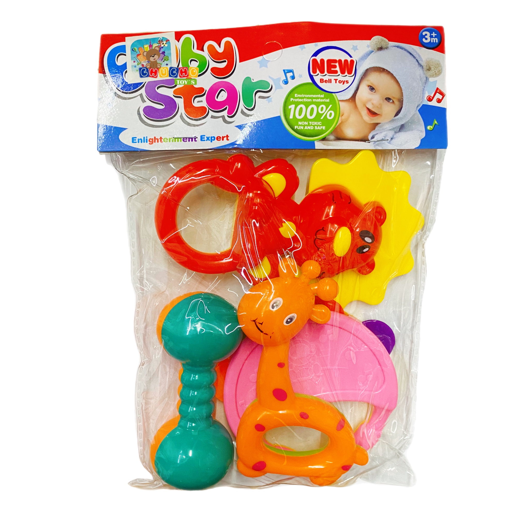 Juego De Sonaja Para Bebé Sonajeros 4pz 