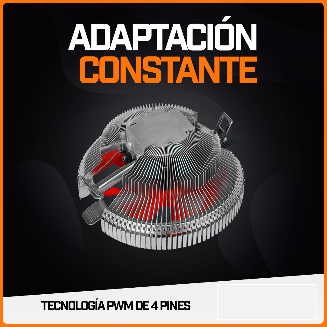 Disipador Cpu Pc Gamer Procesador Ventilador 12V Mars Gaming