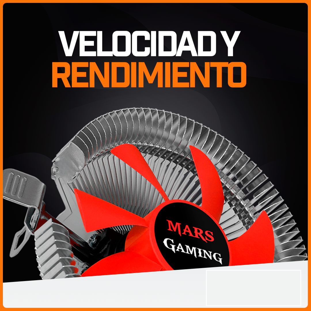 Disipador Cpu Pc Gamer Procesador Ventilador 12V Mars Gaming