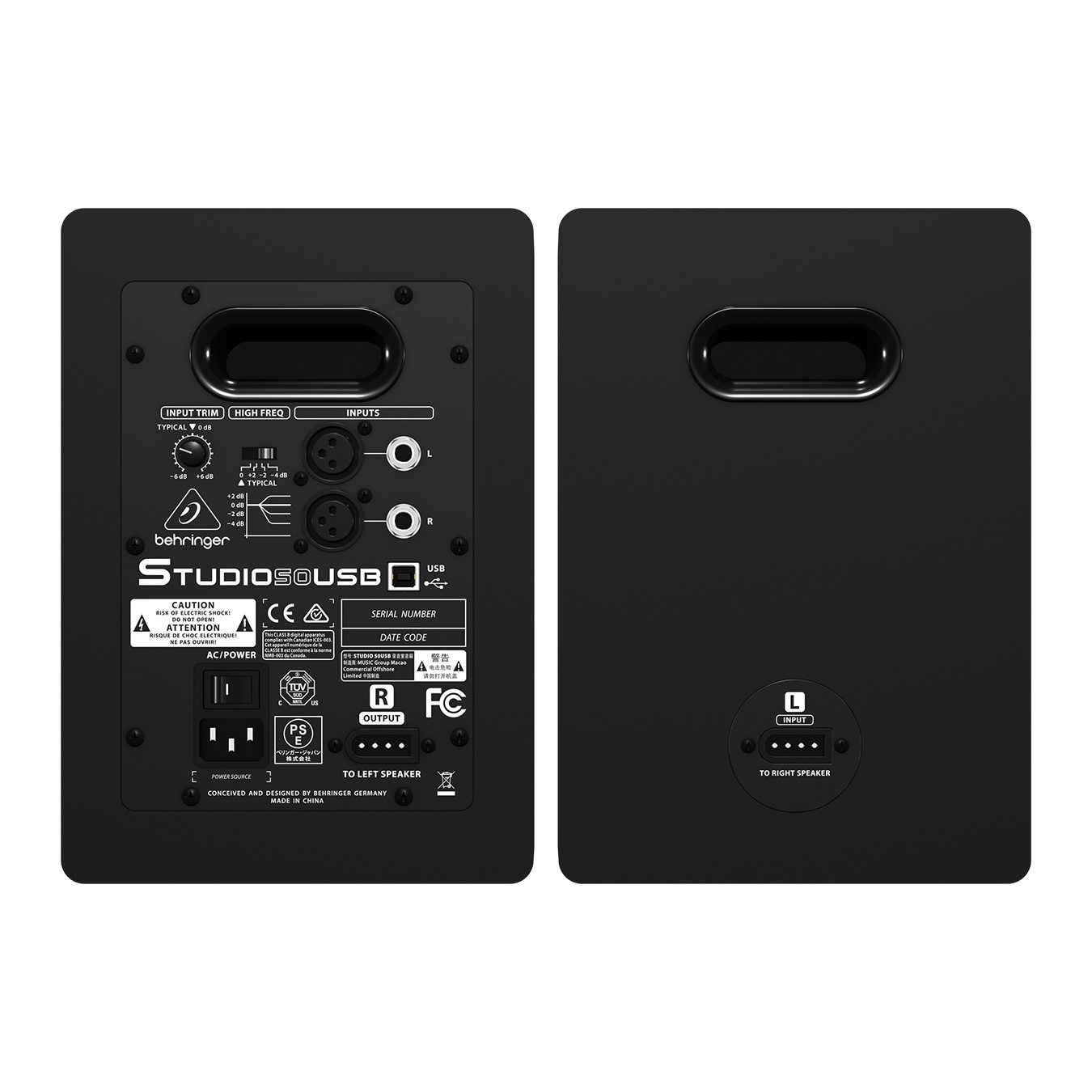 Par De Monitores BEHRINGER Studio 50usb Biamplificados 100 W