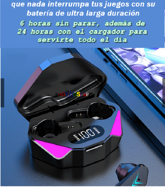 Audífonos Inalámbricos Bluetooth TWS X15 Gamer Negro