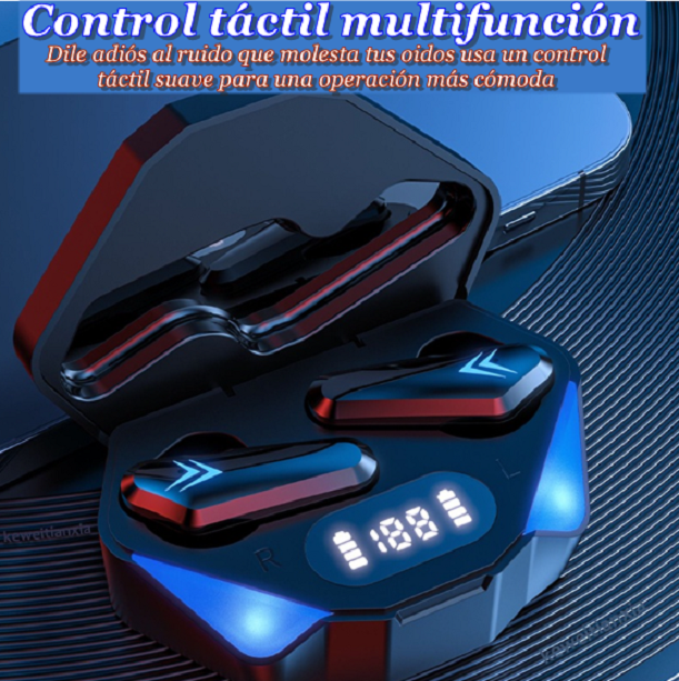 Audífonos Inalámbricos Bluetooth TWS X15 Gamer Negro