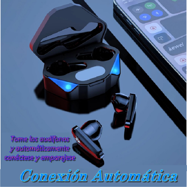 Audífonos Inalámbricos Bluetooth TWS X15 Gamer Negro