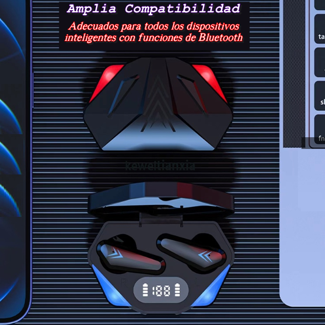 Audífonos Inalámbricos Bluetooth TWS X15 Gamer Negro
