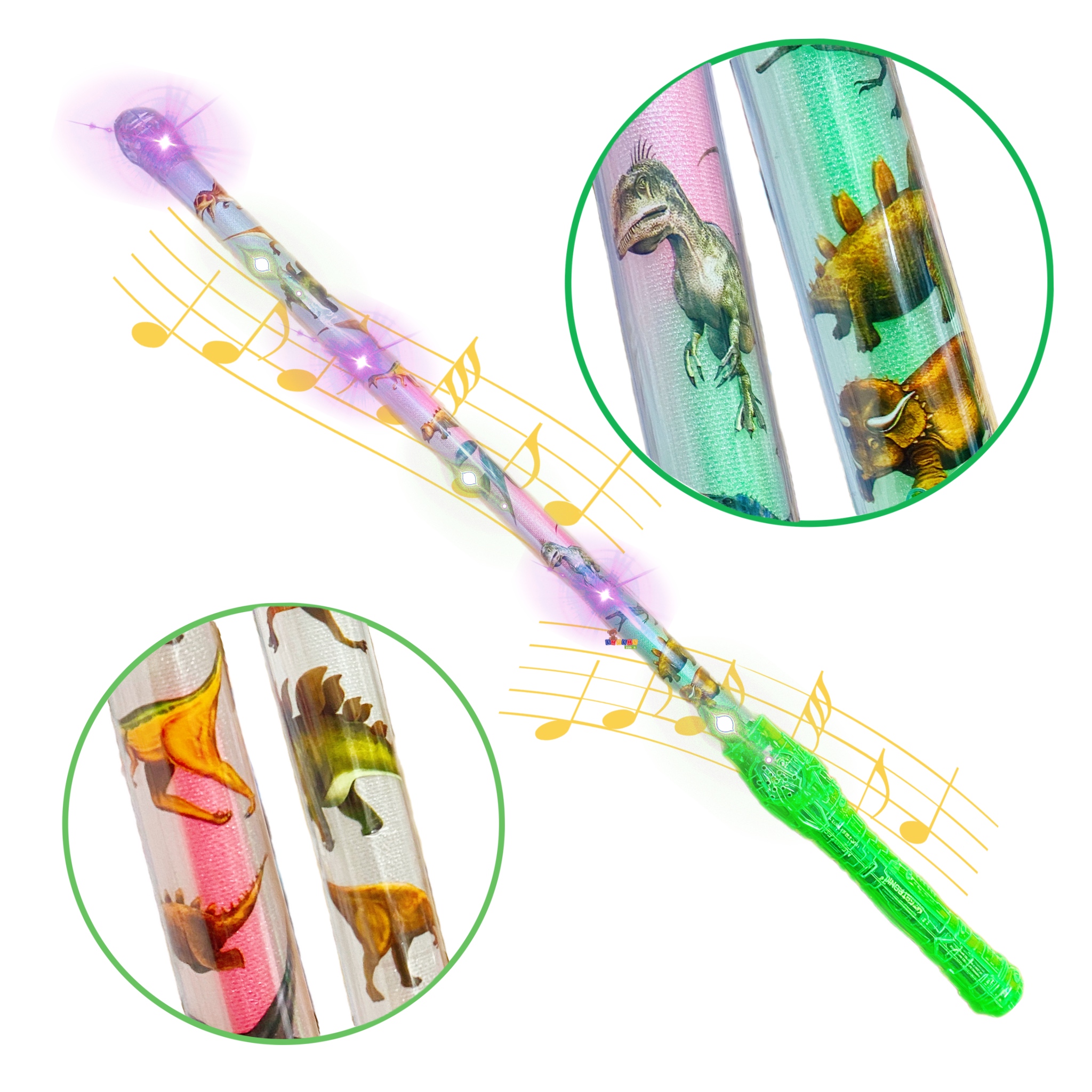 Espada Con Luces Led Y Sonido Dinosaurio Sable 73cm