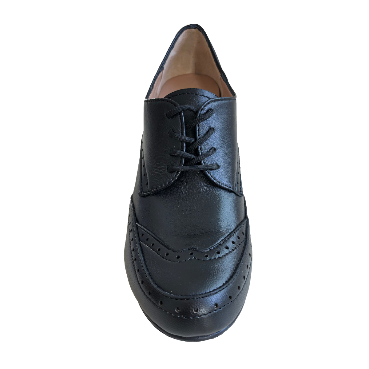 Botín Con Tacón Bajo Suave Y Cómodo Para Dama Mod Chanel Negro