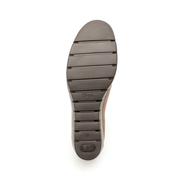 Zapato Dama Flexi 104806 Loafer Plataforma Extra Ligero Café