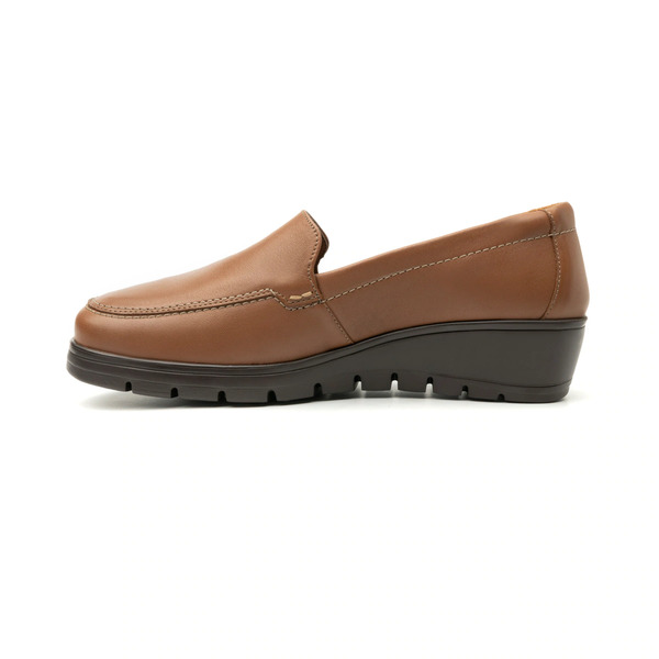 Zapato Dama Flexi 104806 Loafer Plataforma Extra Ligero Café