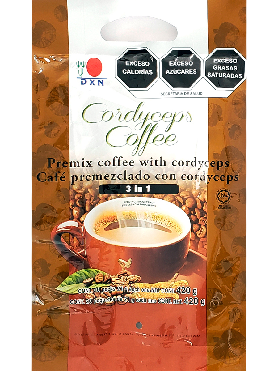 Café Instantáneo Cordyceps Dxn 20 Sobres.
