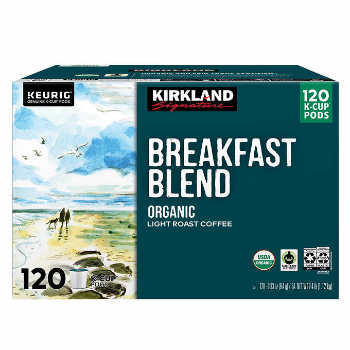 Keurig Café Orgánico Kirkland Breakfast Blend K-cup 120 Cápsulas