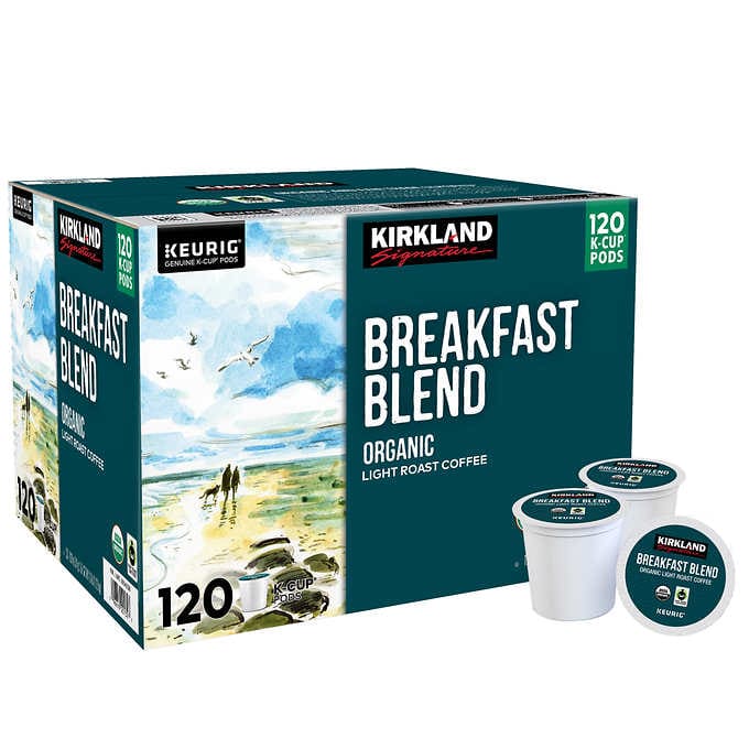 Keurig Café Orgánico Kirkland Breakfast Blend K-cup 120 Cápsulas