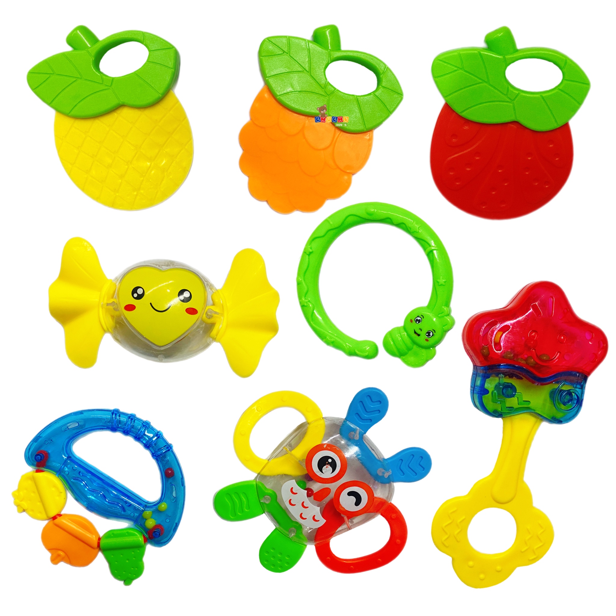 Juego De Sonaja Para Bebé Sonajeros 8pz