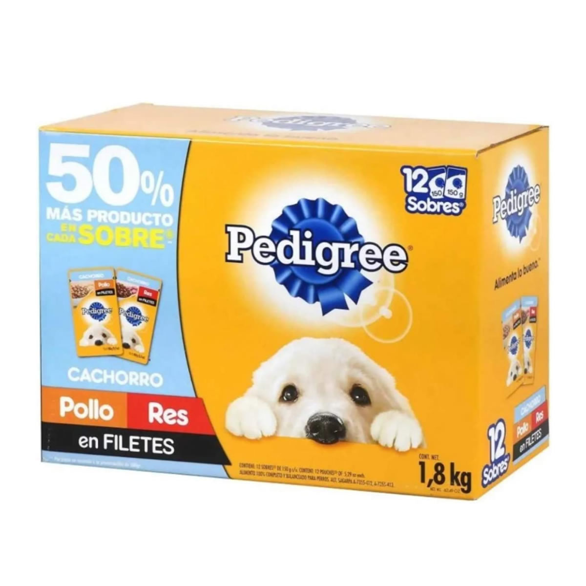 Comida Húmeda Para Perros Pedigree 000854361 12 Sobres De 150G SMS