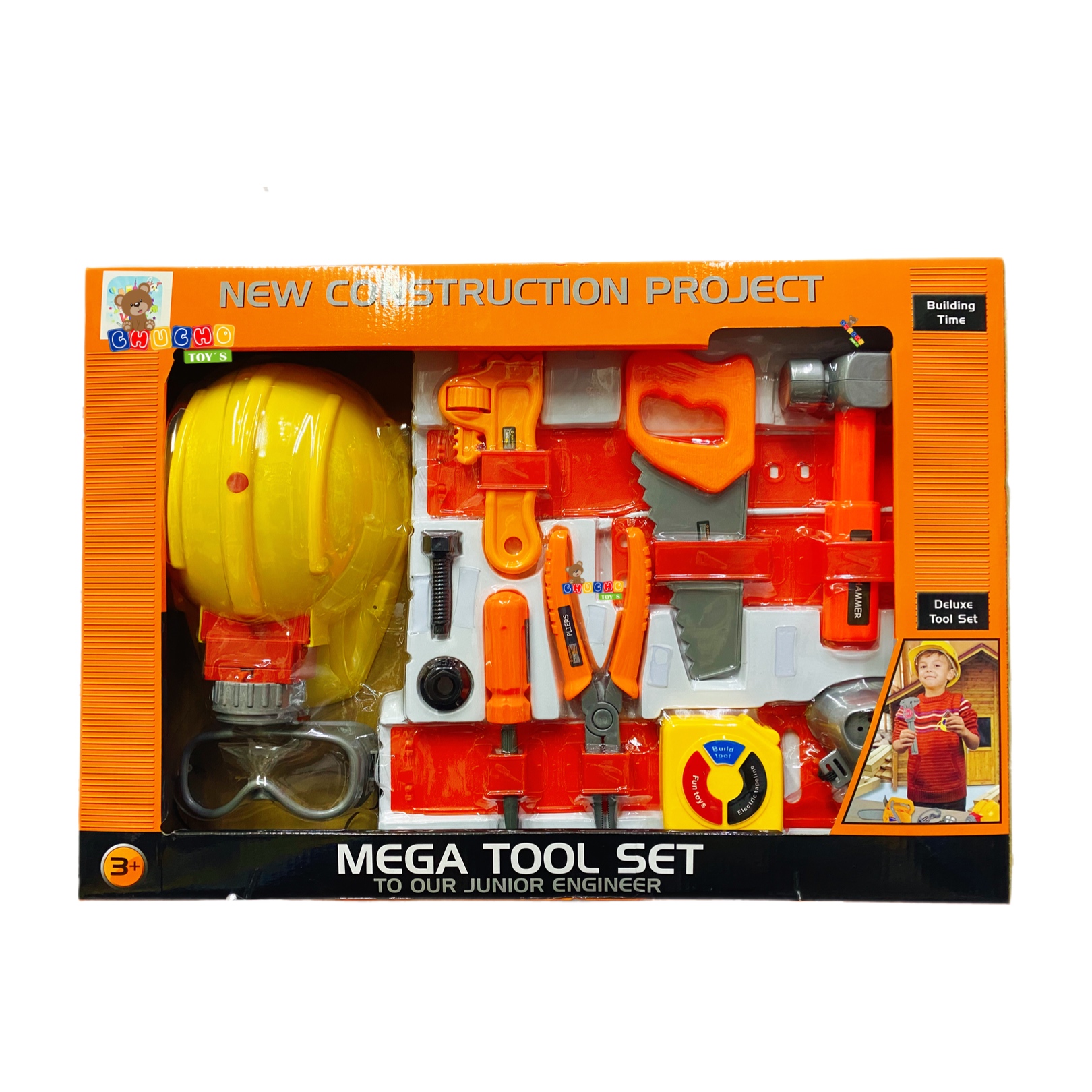 Set Herramientas De Construcción Juguetes Mega Tool Set 14pz