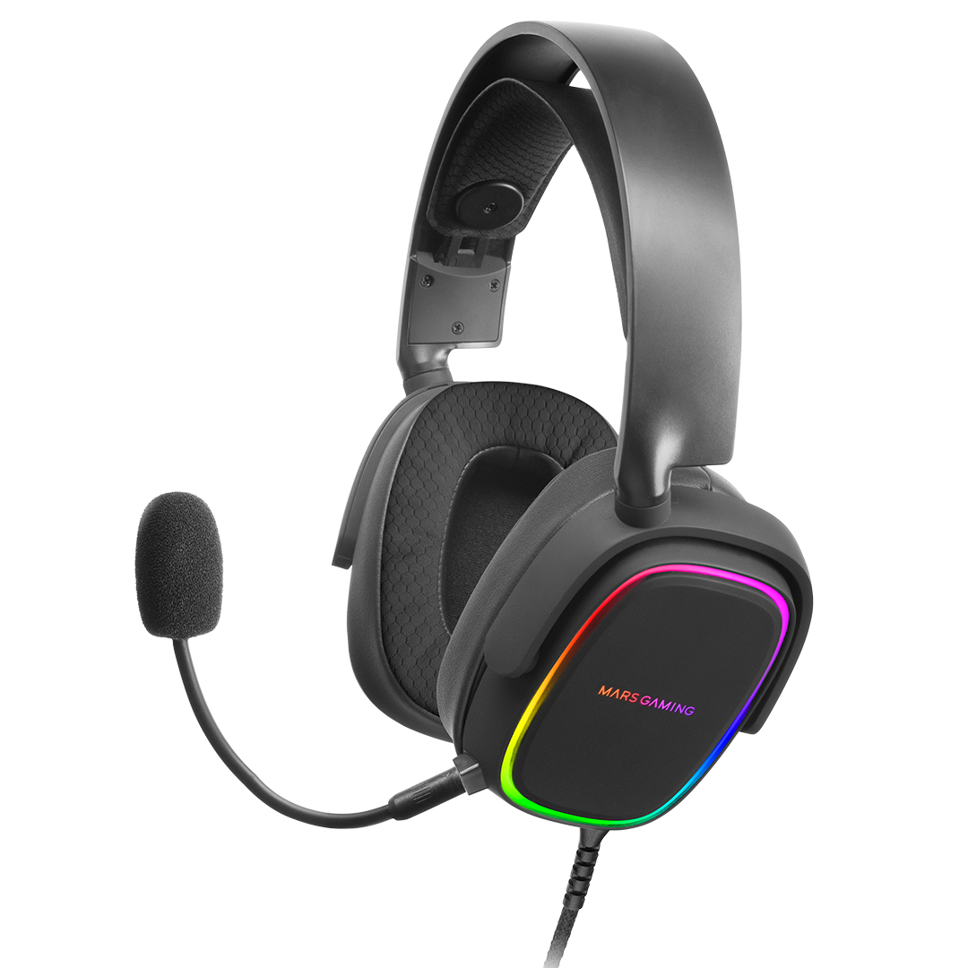 Audífonos Gamer Diadema Micrófono Headset Pro Rgb MHAX Mars Gaming