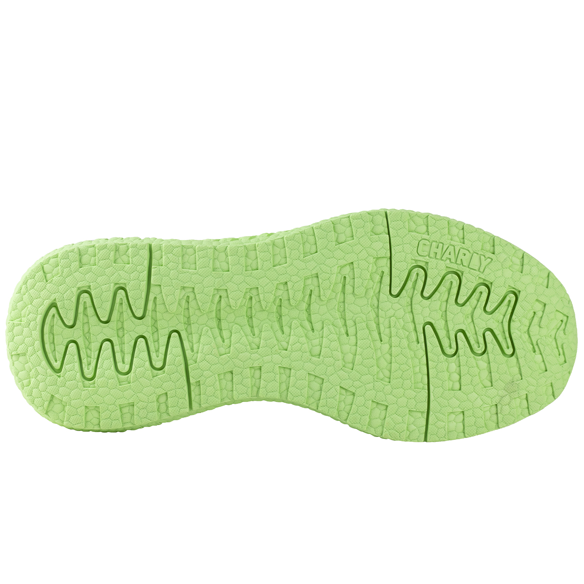 Tenis Blanco Limón Dama Charly Sport Running 1049981 Original