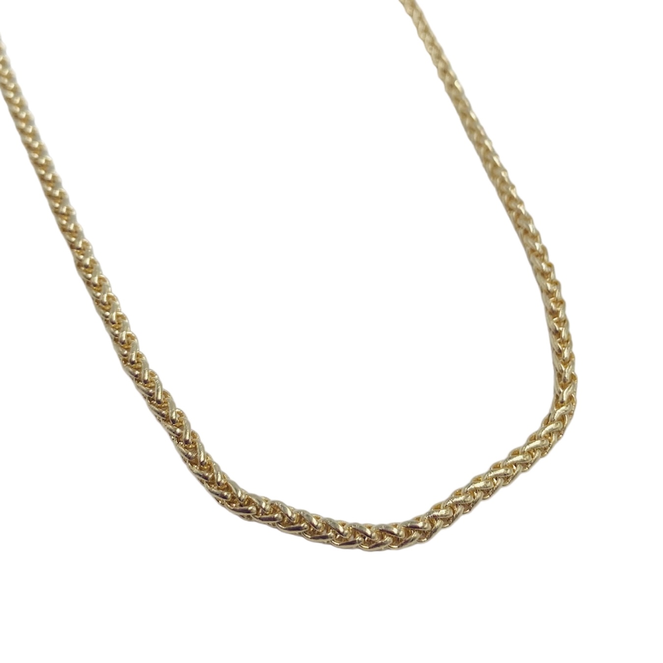 Collar Cadena Gruesa Tramada- Baño de oro 18k- Cadena dorada, collar dorado