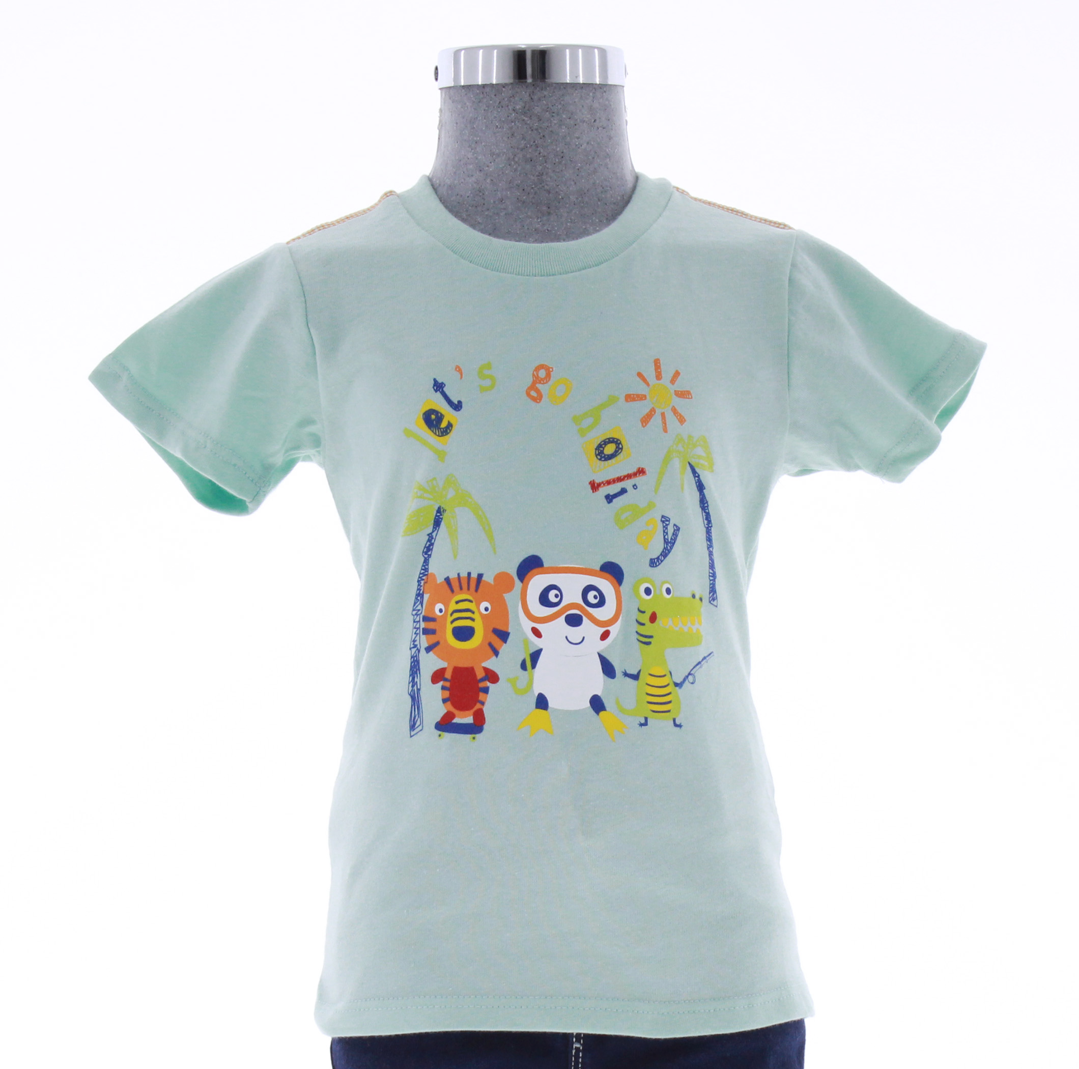 Playera Niño Bebe Azul T Shirt 3261 1 a 6 Años.