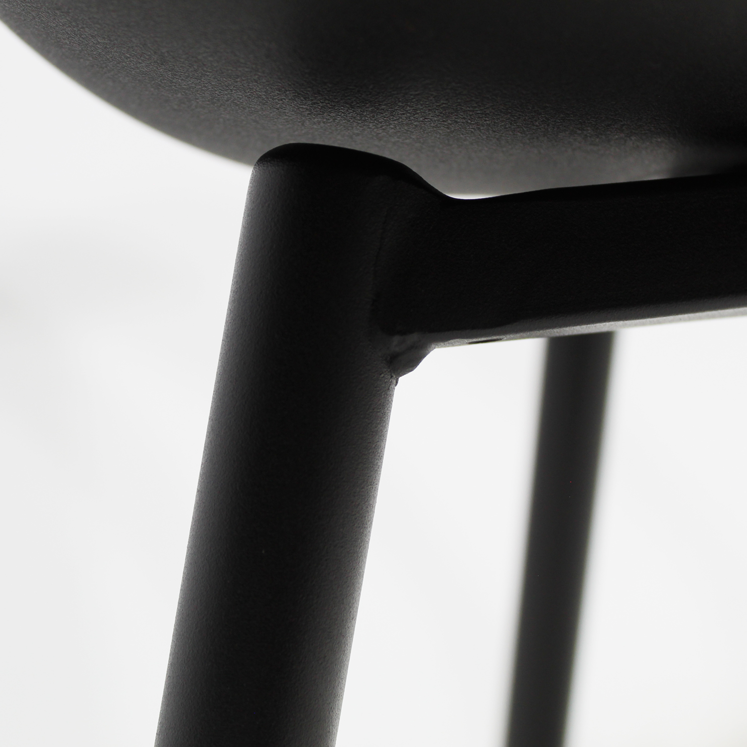 Juego de 4 Sillas para Comedor Nordico Minimalista Catanzaro Negro Mundo In	